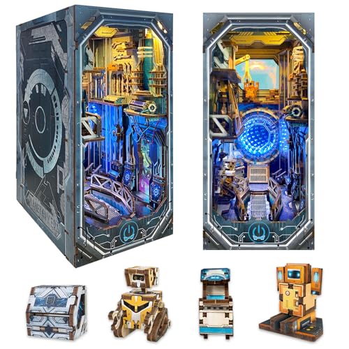 ITEFDTUTNE Book Nook Kit for Adults, DIY Miniature Booknook Kit with Led Light & Dust Baffle, 3D...