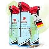 ABWEHR MEISTER NEUHEIT 3x ByeBye Silberfisch Spray 500 ml, effektives Mittel zum Silberfische bekämpfen & gegen Papierfische, Silberfischspray für jede Rille & Fuge dank integrierter Sprühlanze