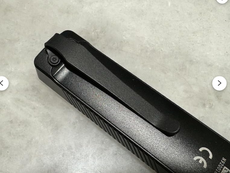 Generic Black Titanium Deep Carry Pocket Clip for Olight Arkfeld UV Arkfeld PRO Flashlight