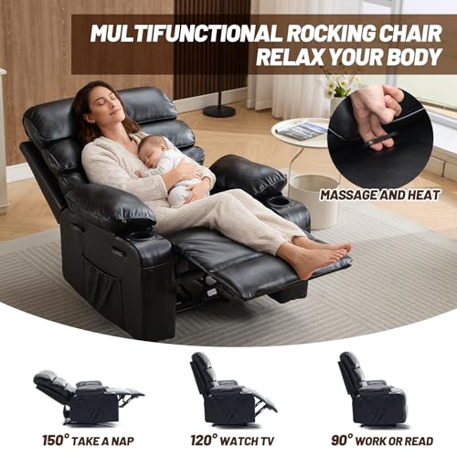 Sillón Plegable Ergonómico Negro miniatura 3