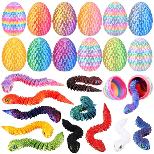 Honoson �C�[�X�^�[�G�b�O 12�Z�b�g 3D�v�����g ���� �C�[�X�^�[�o�X�P�b�g �l�ߕ� 3D�v�����g �h���S���̗� �_��ȃ~�j���� �X�g���X���� �f�X�N�y�b�g �p�[�e�B�[�̌i�i �z�[���f�R���[�V���� (��)