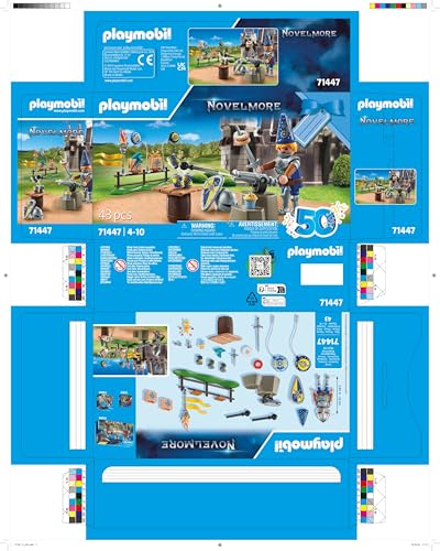Playmobil 71447 Novelmore : Chevalier et décorations de fête Embarquez pour Un Voyage passionnant dans Le Monde des Chevaliers Dès - vue 9