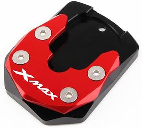 Miniatura 6 de HASMI Ampliador de soporte lateral para Yam & aha XMAX300 Xmax X-MAX 125 250 300 motocicleta CNC Kickstand pie almohadilla soporte placa de soporte