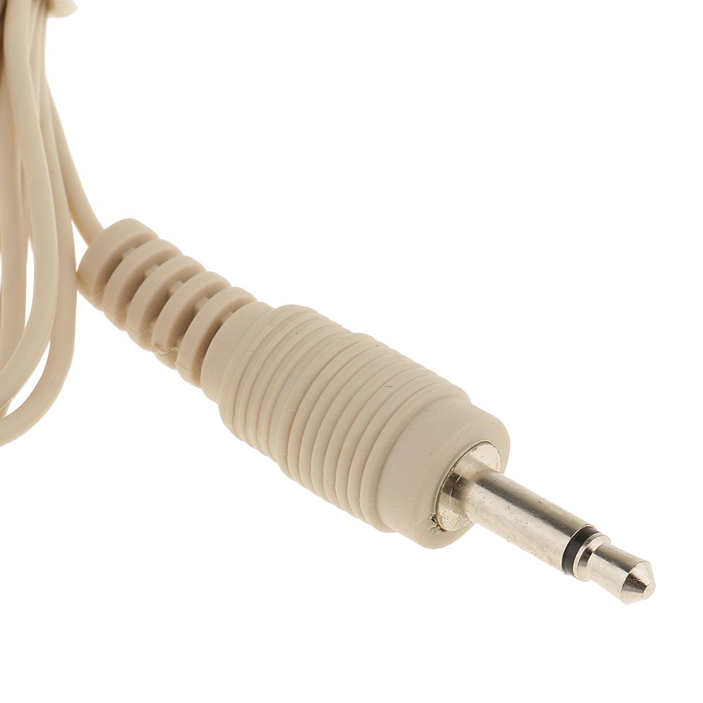 MagiDeal Professionale Gancio Auricolare Microfono A Testa Intestata Microfono Headworn per Palco Case di Culto Presentatori Docenti - Beige-3.5mm