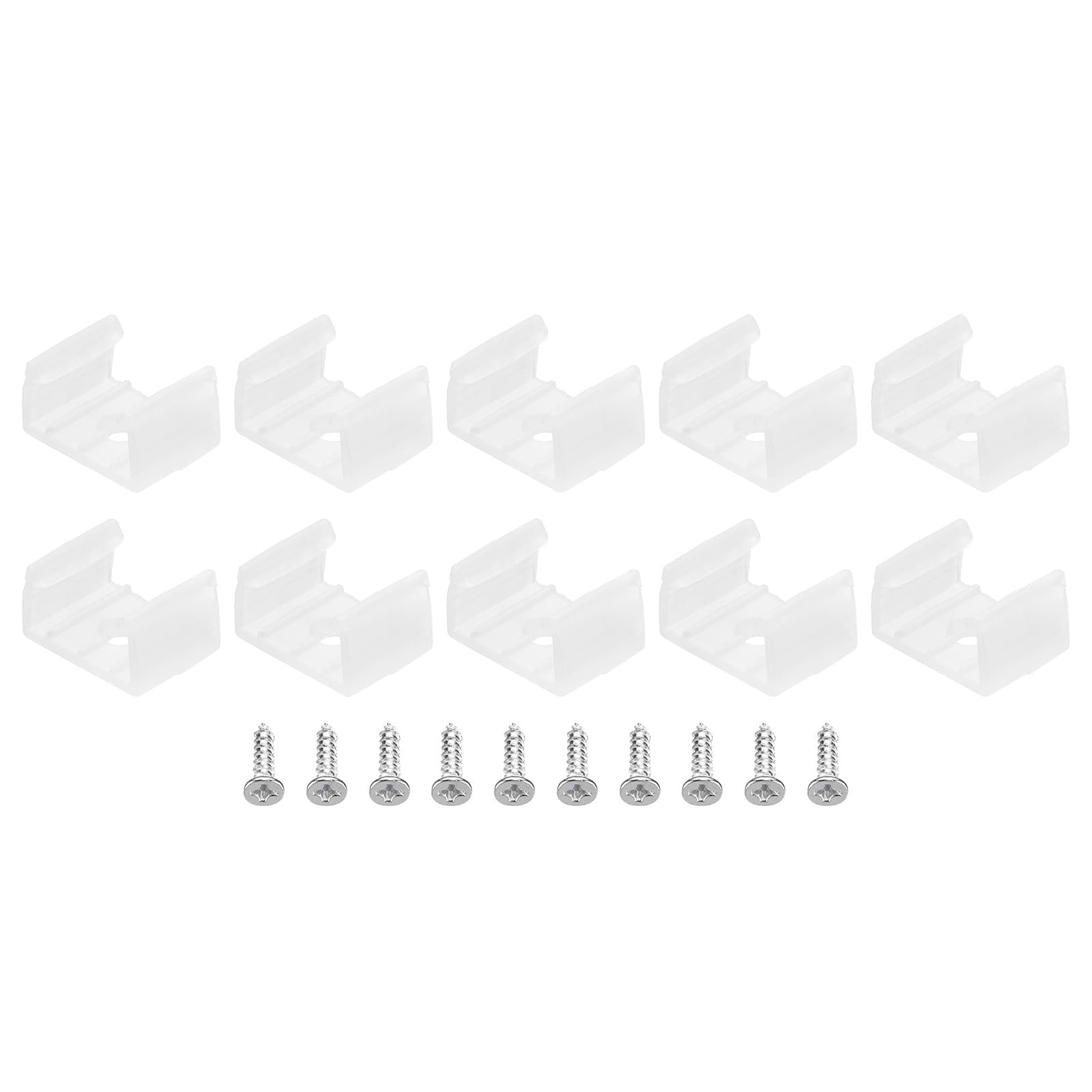 TOP-VIGOR 100Pcs LED Strip Light Clips