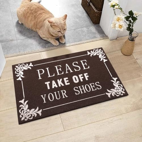 Paillasson d'entrée extérieur tapis caoutchouc antidérapant gris clair