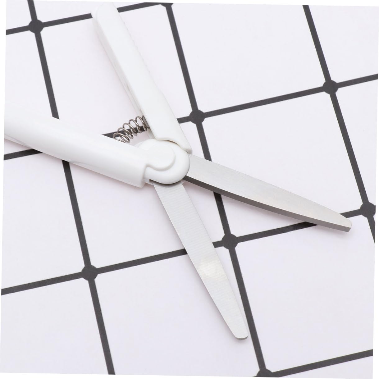 STOBOK 3pezzi Forbici Pieghevoli Bianche Sicure e Portatili Forbici Da Scrivania Per Scuola e Progetti Di Scrapbooking Design Compatto e Facile Da Trasportare