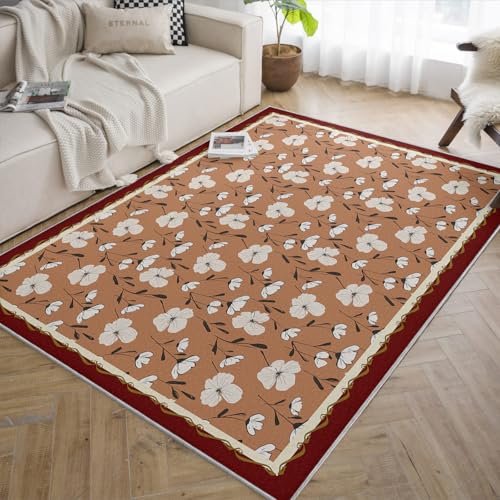 Tapis intérieur poil bas imprimé plante pour une ambiance douce et chaleureuse - 2