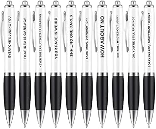 Xinzistar 10 Pack Ballpoint Pens Multi Tool Pens Novelty Pens Funny Pen Set Stress Head Pen Personalised Gifts for Anniversary or Any Gift Idea