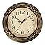 Plumeet Retro Wall Clock, 10'' Non Ticking Classic Silent Vintage Wall ...