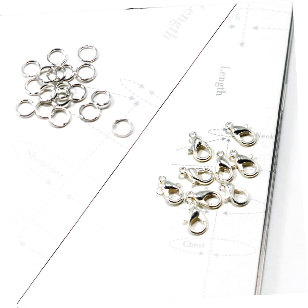 SHINEOFI 2376piezas Accesorios De Joyería Broches Langosta y Anillas Abiertas Para Pulseras y