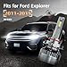 AWALITED 4pcs Explorer 2011-2015 High Low Beam Fog Lights Bulbs Combo, Super Bright High beam Low Beam Bulbs for 2011 2012 2013 2014 2015 Ford Explorer all models