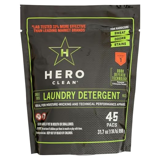 Hero Clean Laundry Detergent PACS, Scent 1, 45-Count