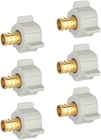 Vista 17 de EFIELD 1/2 Pulgada Pex X 7/8 Pulgada Tuerca de Esférico de Inodoro Adaptador Recto Giratoria, Conexión de Plomería de Latón, (PEX1807307)