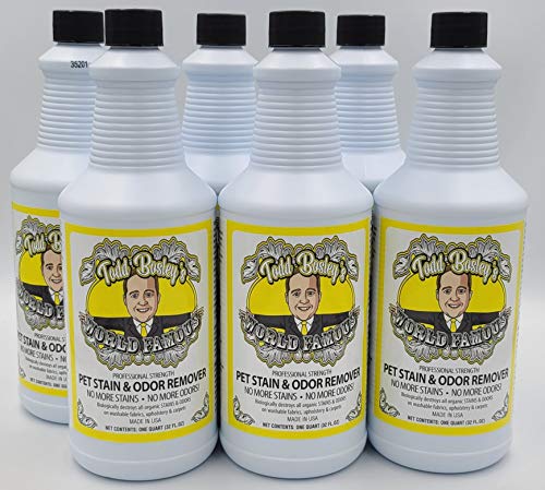 Todd Bosley's World Famous Professional Strength Pet Stain & Odor Remover - 6 Quarts - Powerful Enzymes That Remove The Odor Completely, Not Just Mask It, Leaving An Incredibly Pleasant Scent Behind!