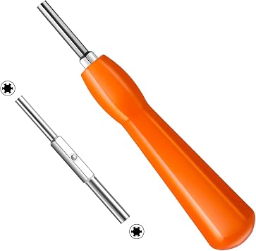 Gamebit Security Screwdriver, Double-ended 3.8mm 4.5mm Gamebit Screwdriver Bit Set Compatible with NES,SNES,N64,GameBoy,Game Orange