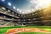 Produktbild GzHQ 7x5ft Baseball Hintergrund MLB Baseball Spiel Stadion Hellgrün Gras Spannende Zuschauer Sport Hintergrund Poster Foto Bild