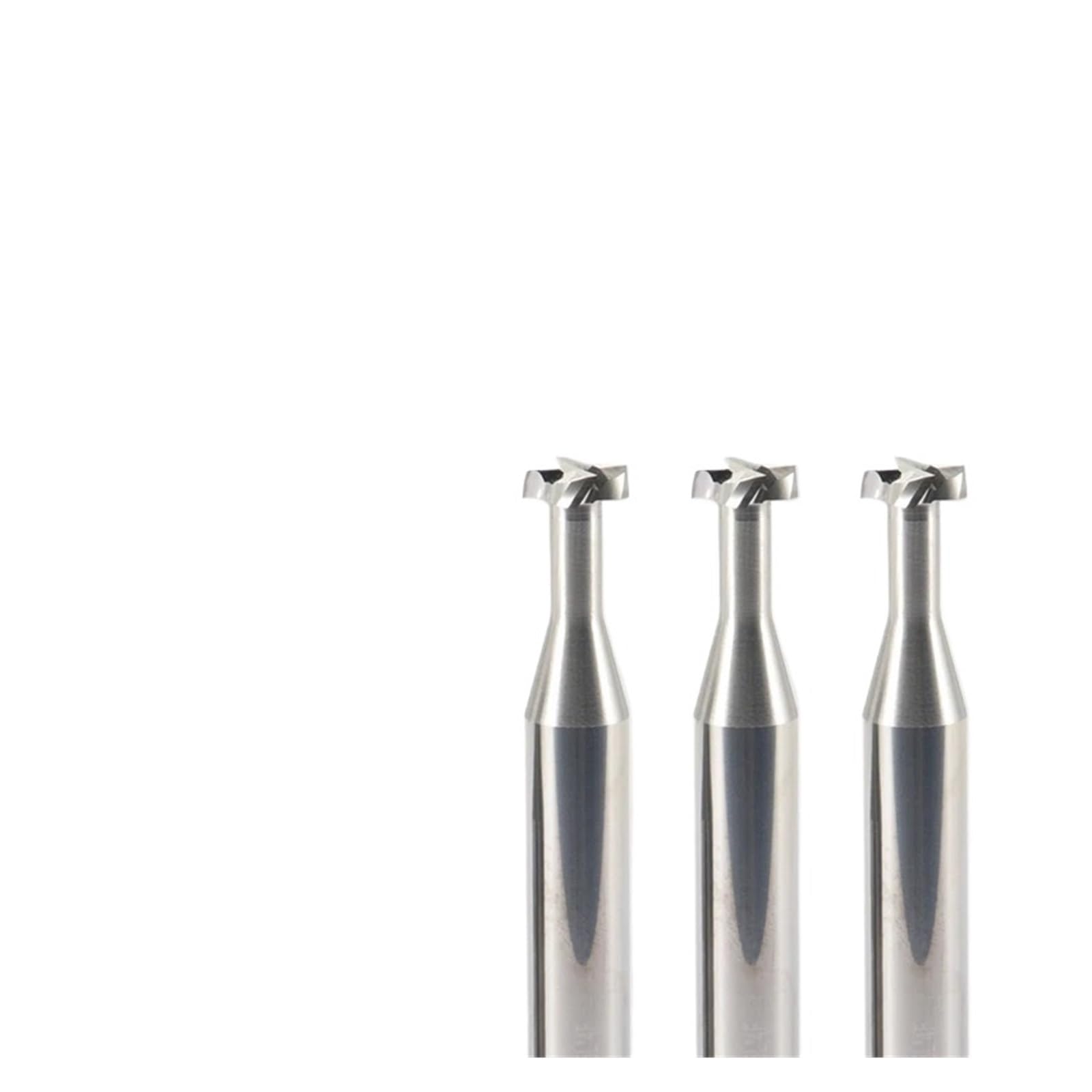 Fresa con ranura en T HRC60, herramienta de mecanizado de precisión de aleación de acero de tungsteno(D6x1hxd2.5x8hxd6x50l 2pcs)