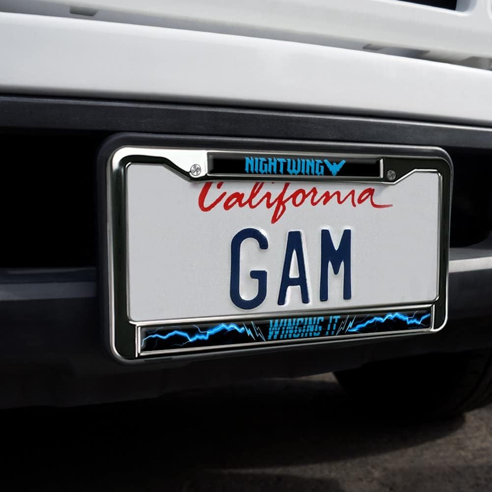 Nightwing Winging It Full Size Standard License Plate Metal Frame