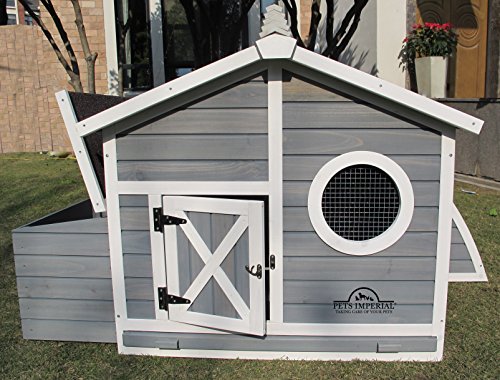 Pets Imperial® Ritz Hühnerstall - Grau - Arche Hühnerstall mit integriertem Auslauf - Hühnerstall - 165 cm (B) x 170 cm… – Bild 3