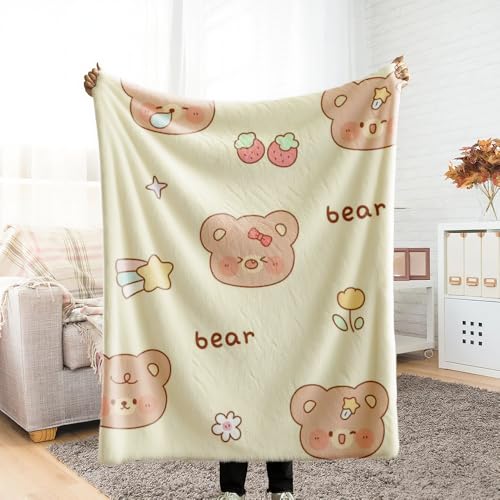 毛布 シングル 膝掛け ブランケット ベッドカバー ソファーカバー ペットブランケット クマ柄あり とろふわ 重い ひざかけ かわいい とろとろケット 車 洗える 四季適用 マイクロファイバー 寒さ対策 軽量