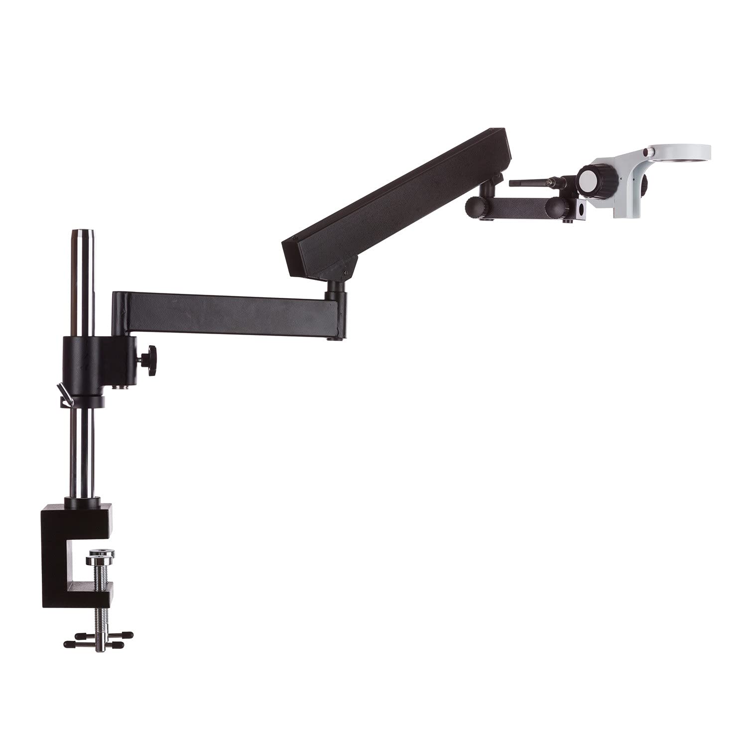AmScope - Supporto articolato con morsetto e supporto per microscopi stereo