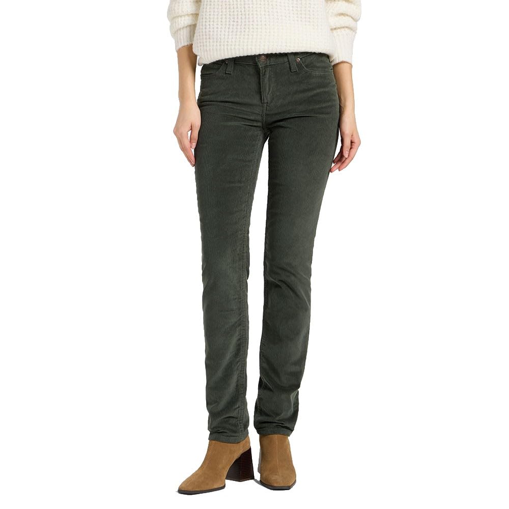 LEE - Jeans Damen - Classic Straight Fit - Marion - Oliv Grau