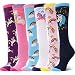 Girls Knee High Socks Animal Novelty Cute Fun Tight High Baby Toddler Children Dress Cotton 6 Pairs (Animal1)