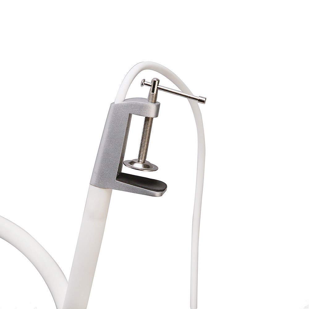 Luz de blanqueamiento dental, blanqueador de dientes 8 LED lámpara de luz fría blanqueamiento móvil acelerador de luz LED cuidado bucal (Fijo en el escritorio)