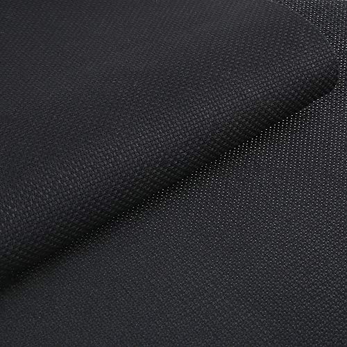 Pllieay 6 Pieces 14 Count Black Classic Reserve Aida Cloth Cross Stitch Cloth, 12 By 18 Inch (Black) #TOP2