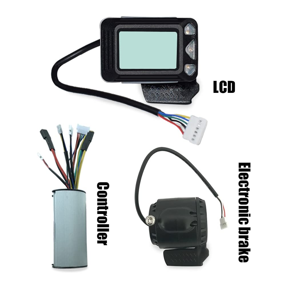 Regulador Patinete Electrico 2 4V 36V Controlador de scooter plegable Pantalla de 5.5 pulgadas de fibra de carbono Controlador de bicicleta de carbono Accesorios de acelerador de freno Controlador Del