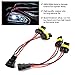 Haofy Car Headlight Retrofit Splitter Wires Easy Installation High Reliability 2Pcs for Headlight Modification Enthusiasts