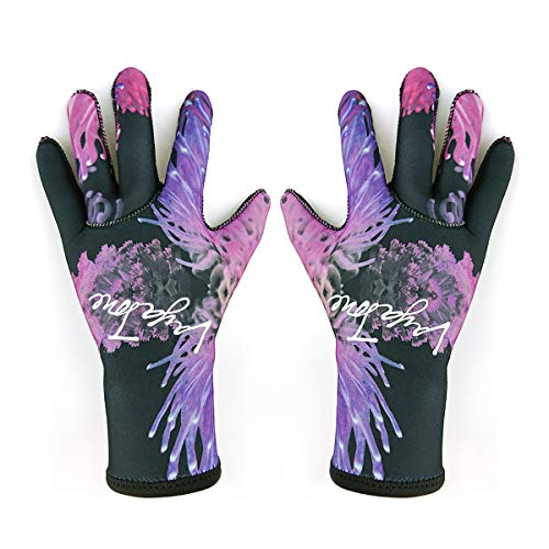 LayaTone Guantes Buceo Guantes de Neopreno de 2mm Guantes Surf Cinco Dedos Guantes Kayak Playa Vela Hombre Mujer Adolescente
