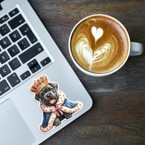Image of Cane Corso Dog Sticker 8 Pcs (Large Size) Vinyl Stickers Laptop Waterproof Decal for Car Bumper Water Bottle Notebook Phone Window Funny Party Birthday Decorations - Size 4 Inches