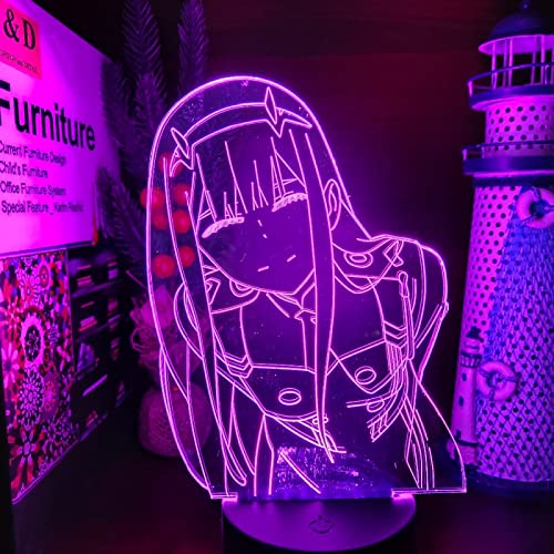 HJKLP Veilleuse LED en acrylique USB à piles à changement de couleur avec capteur tactile pour décoration de la maison et chambre d'enfant Cover