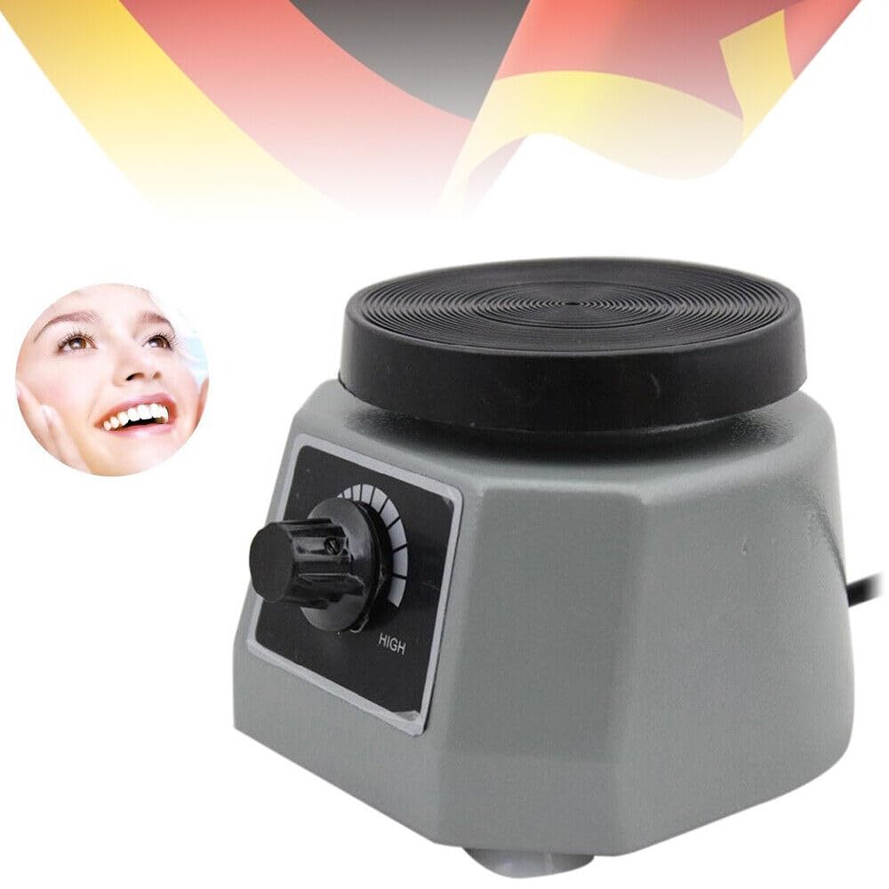 Dental Vibrator 220V 100W Gipsrüttler Runder Vibrator Shaker Oszillator Lab Ausrüstung für Zahnärzte (Grau)