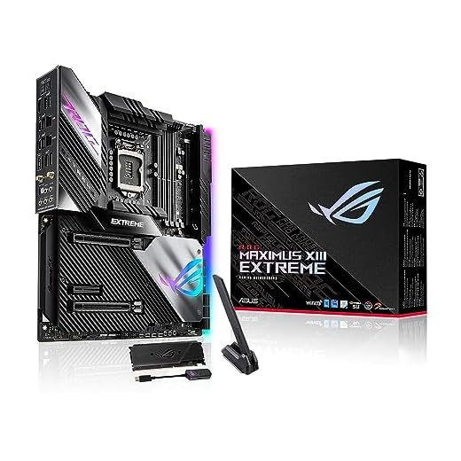 Asus ROG Maximus XIII Extreme (WiFi 6E) Z590 LGA 1200(Intel® 11th/10th Gen) EATX Gaming Motherboard (PCIe 4.0, 18+2 Power Stages, 5X M.2 Slots, 10 Gb &2.5Gb LAN,Thunderbolt 4, 1.77” Livedash OLED)