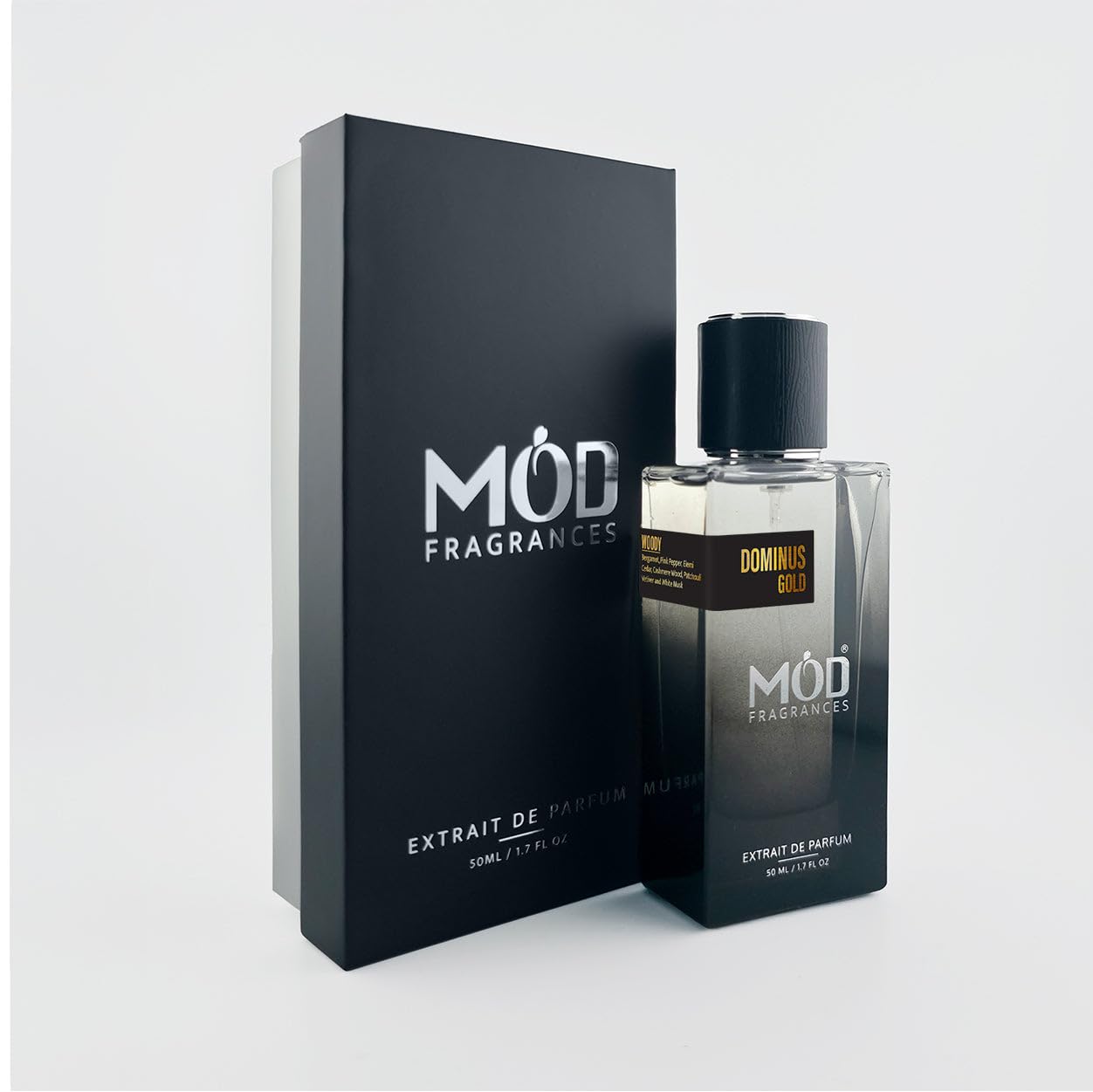 Mod Fragrances Dominus Gold Extrait de Parfum for Men – Long Lasting Citrus Aromatic Scent with Grapefruit, Ginger & Vetiver