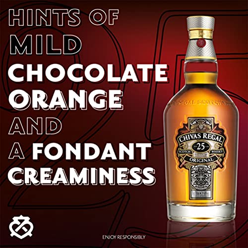 Chivas Regal Whisky 25 anos Escocês 700ml Chivas Sabor Whisky 700 ml