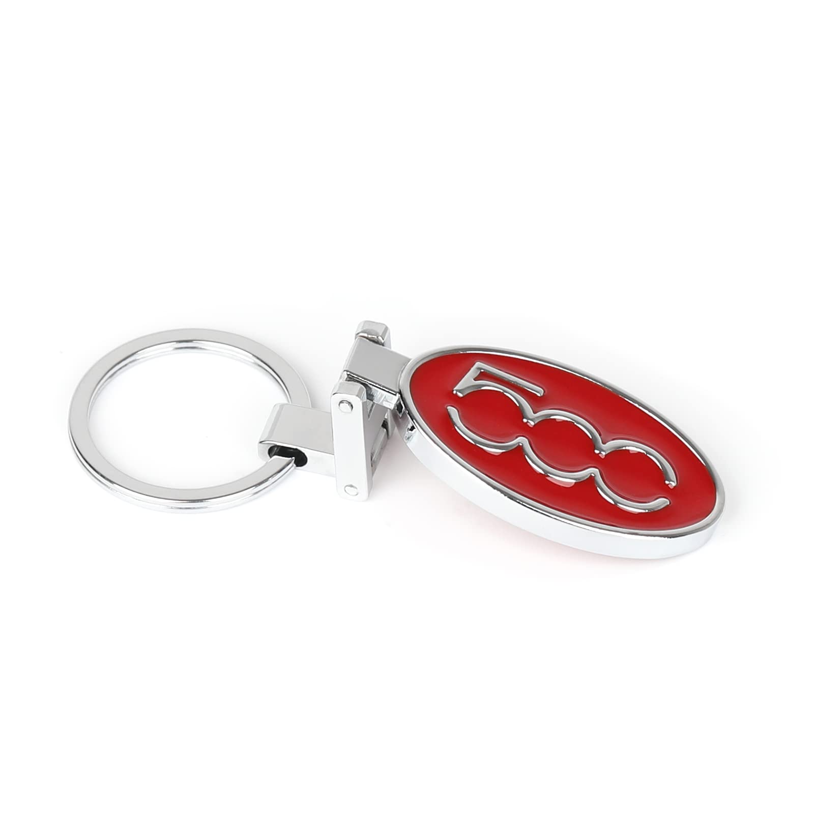 Porte-clés Voiture Métal FIAT 500 - Modèles 500, 500C, 500L, 500X, Etc. - Design Esthétique, Durable - Cadeau Pour Amateurs FIAT