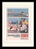 lambretta sx 200 value Lambretta 200 SX & incorniciate 30 x 40 cm stampa