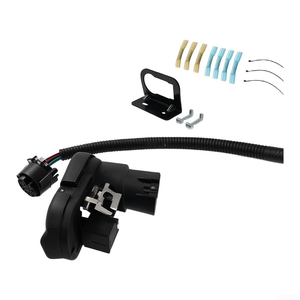 Besttoolifes Arnés Cableado Remolque 7 Redondo 4 Plano Adaptador Dual