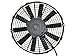 Spal 13" 1250 CFM Medium Profile Electric Cooling Fan 30101507