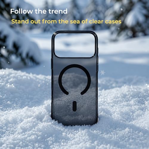 Image of Crystal Translucent Magnet Case for iPhone 17 Pro, Premium Polycarbonate, Ultra Strong Magnets, 360 Drop Protection, Raised Camera Protection, MagSafe Compatible
