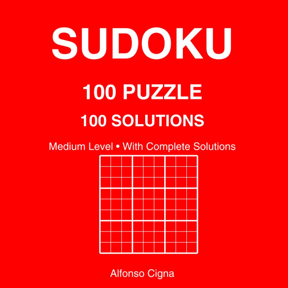 Sudoku medium difficulty puzzle with solutions and 201total pages: Sudoku medium difficulty