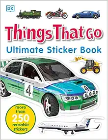Ultimate Sticker Book: Things That Go: More Than 250 Reusable Stickers book cover