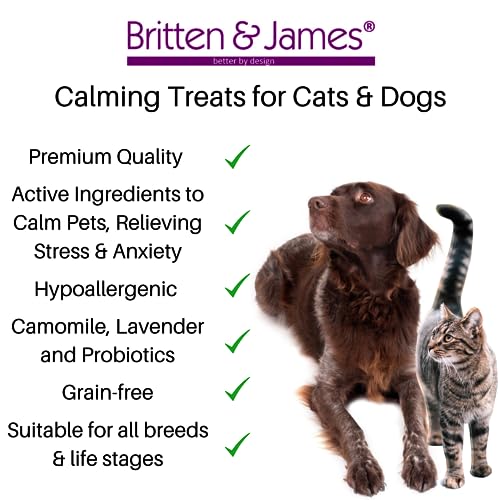 Britten and James Calming Treats for Dogs and Cats (1kg tub). 100% Natural and Healthy Grain-Free Treats for Anxiety Sleep - Image 3