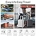 mixi 2-Piece Luggage Sets with Cup Phone Holder and Charger Hard Shell Suitcases with Spinner Wheels, 20+26 Smoke White
