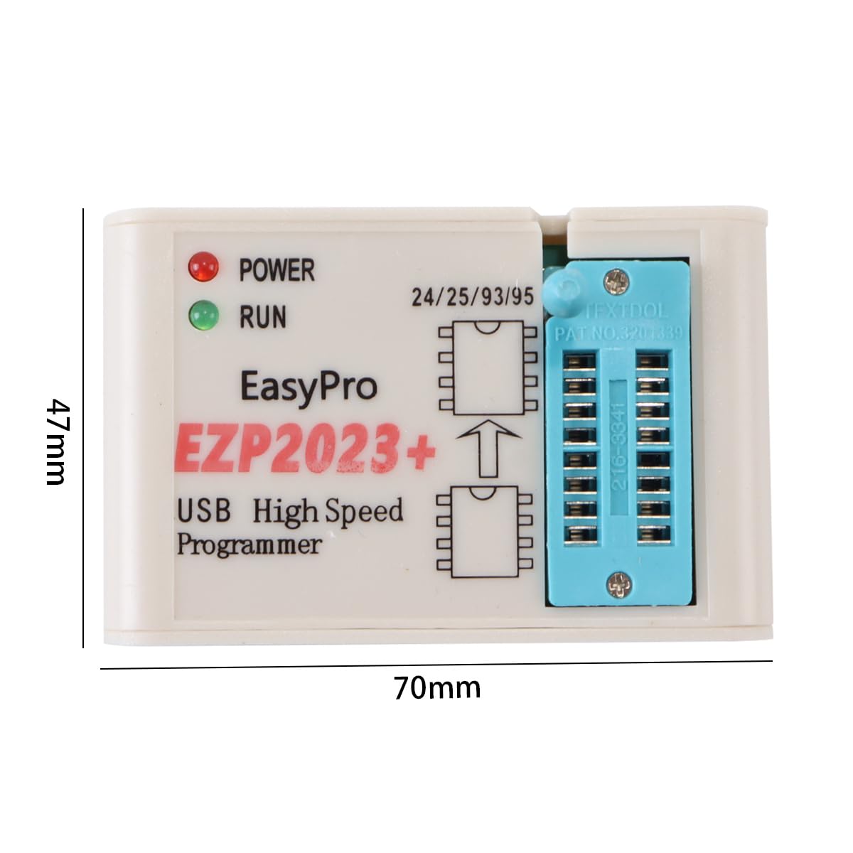 Riven EZP2023 - Programador de flash USB SPI de alta velocidad compatible con compilador EZP2023 24/25/93 EEPROM 25 Flash Bios Chip