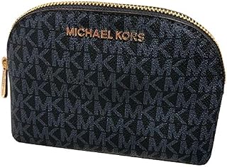 Michael Kors Jet Set Travel Cosmetics Saffiano Leather Pouch Bag (Admiral)